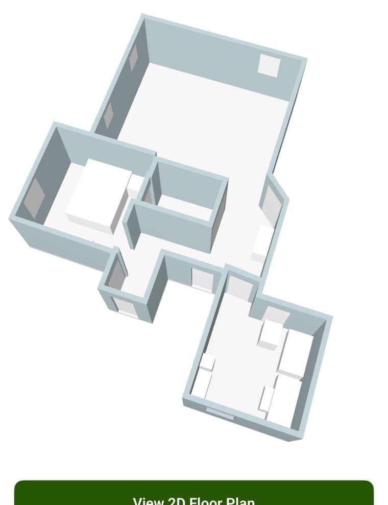 Renderizado 3D en SketchEdge del interior de una propiedad escaneada